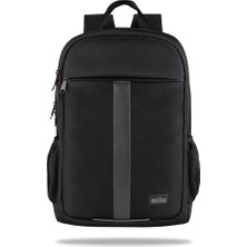15.6 Inch Mila Serisi W600 - Macbook,mac Air Uyumlu Reflektörlü - Laptop Sırt Çantası - Siyah