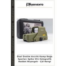 Özel Üretim Avcılık Kamp Doğa Sporları Spike 551 Holografik Reddot Nişangah - Çöl Rengi