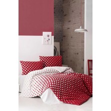 Mira Home Çift Kişilik Nevresim Takımı Pamuklu Retro Puantiye