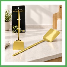 Astraltech Altın Renk Metal Servis Spatula Bezoss