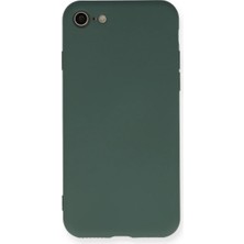 Efnaz Style Apple iPhone 7 Kılıf Nano Içi Kadife Silikon - Koyu Yeşil