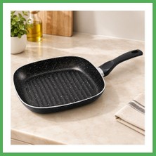 Astraltech Granit Kaplamalı Tek Saplı Grill Tava Bezoss