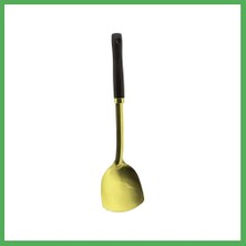 Astraltech Metal Servis Spatulası Ahşap Saplı Gold Bezoss