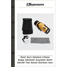 Özel Seri Gözlem Cihazı Doğa Gözlemi Seyahat Aleti 30X30 Tek Gözlü Dürbün Sarı