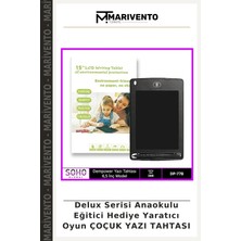 Delux Serisi Anaokulu Eğitici Hediye Yaratıcı Oyun Çoçuk Yazı Tahtası