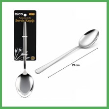Astraltech Krom Metal Servis Kaşığı 27 cm Bezoss