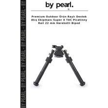 Premium Outdoor Ürün Raylı Destek Atış Ekipmanı Super x Tac Picatinny Rail 22 mm Hareketli Bipod