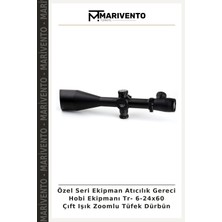 Özel Seri Ekipman Atıcılık Gereci Hobi Ekipmanı Tr- 6-24X60 Çıft Işık Zoomlu Tüfek Dürbün
