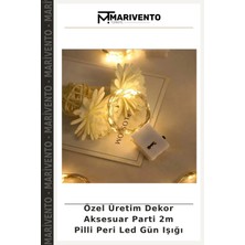Özel Üretim Dekor Aksesuar Parti 2m Pilli Peri LED Gün Işığı