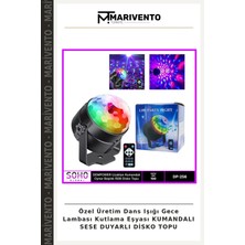 Özel Üretim Dans Işığı Gece Lambası Kutlama Eşyası Kumandalı Sese Duyarlı Disko Topu