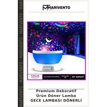 Premium Dekoratif Ürün Döner Lamba Gece Lambası Dönerli