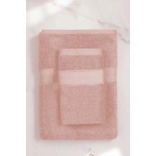 Mira Home 2 Parça Battal Lüks Premium Banyo Spa Havlu Takımı 90X160 cm Somon