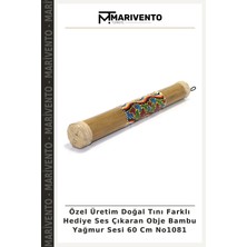 Özel Üretim Doğal Tını Farklı Hediye Ses Çıkaran Obje Bambu Yağmur Sesi 60 cm NO1081
