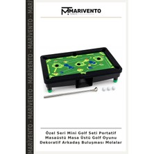 Özel Seri Mini Golf Seti Portatif Masaüstü Masa Üstü Golf Oyunu Dekoratif Arkadaş Buluşması Molalar