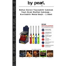 Bahçe Gereci Taşınabilir Çakmak Yaylı Ocak Mutfak Çakmağı - Kıvrılabilir Metal Başlı - 1 Adet