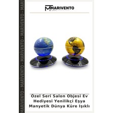 Özel Seri Salon Objesi Ev Hediyesi Yenilikçi Eşya Manyetik Dünya Küre Işıklı