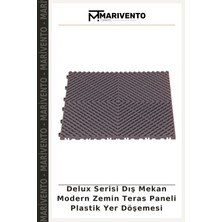 Delux Serisi Dış Mekan Modern Zemin Teras Paneli Plastik Yer Döşemesi