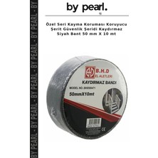 Özel Seri Kayma Koruması Koruyucu Şerit Güvenlik Şeridi Kaydırmaz Siyah Bant 50 mm x 10 mt