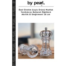 Özel Üretim Çeyiz Ürünü Mutfak Yardımcısı Baharat Öğütücü Akrilik El Değirmeni 18 cm