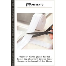 Özel Seri Pratik Çözüm Tadilat Gereci Yapışkan Şerit Lavabo Kenar Koruyucu Sızdırmazlık 3.2m 38MM