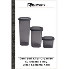 Özel Seri Kiler Organize Ev Düzeni 3 Boy Erzak Saklama Kabı