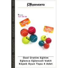 Özel Üretim Eğitim Eğlence Eğlenceli Vakit Köpek Oyun Topu 4 Adet