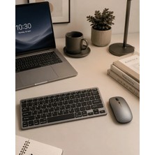 Yakup Tokatlı Moda Ytm Bluetooth ve 2.4g Destekli Kablosuz Klavye Mouse Seti Şarj Edilebilir