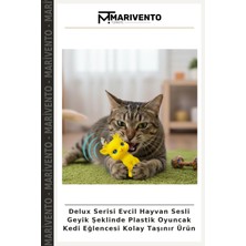 Delux Serisi Evcil Hayvan Sesli Geyik Şeklinde Plastik Oyuncak Kedi Eğlencesi Kolay Taşınır Ürün