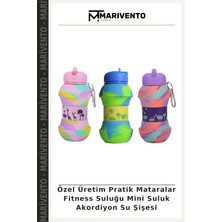 Özel Üretim Pratik Mataralar Fitness Suluğu Mini Suluk Akordiyon Su Şişesi