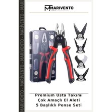 Premium Usta Takımı Çok Amaçlı El Aleti 5 Başlıklı Pense Seti