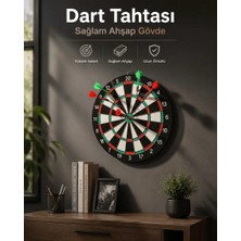 Astraltech Ytm Duvara Monte Sağlam Ahşap Gövdeli Dart Tahtası Ev ve Oyun Alanları Için 17 Inç