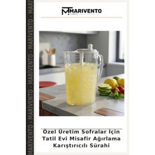 Özel Üretim Sofralar Için Tatil Evi Misafir Ağırlama Karıştırıcılı Sürahi