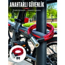 Yakup Tokatlı Moda Ytm 15 mm Kalın Çelik Halat Ile Bisikletiniz Için Güvenli Koruma