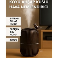 Esy Teknoloji Ahşap Görünümlü Kuşlu Hava Nemlendirici