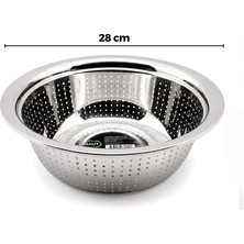 Yakup Tokatlı Moda Ytm 28CM Kulpsuz Paslanmaz Metal Sepet Süzgeç