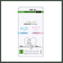 Bezos Natural Double Soft Bebek Bezi Fırsat Paketi 3 Beden 42 Adet Nhr