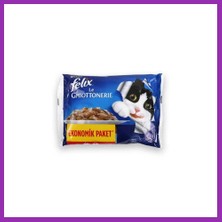 Felix Sığır Etli Kedi Pouch 4X85GR Bty