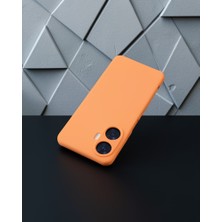 TeknoKapsül Realme C55 Kılıf Nano İçi Kadife Silikon - Turuncu