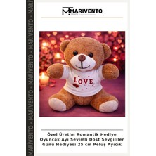 Özel Üretim Romantik Hediye Oyuncak Ayı Sevimli Dost Sevgililer Günü Hediyesi 25 cm Peluş Ayıcık