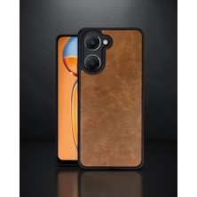 TeknoKapsül Vivo Y18 Kılıf Aras Deri Kapak - Taba