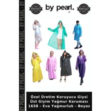 Özel Üretim Koruyucu Giysi Üst Giyim Yağmur Koruması 1658 - Eva Yağmurluk - Beyaz