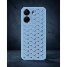TeknoKapsül Xiaomi Redmi 13c Kılıf Petek Silikon Kapak - Mavi