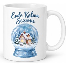 Salmore Evde Kalma Sezonu Tasarımlı Porselen Kupa - Model 397 Bty