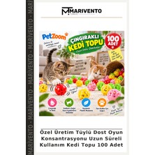 Özel Üretim Tüylü Dost Oyun Konsantrasyonu Uzun Süreli Kullanım Kedi Topu 100 Adet