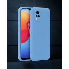 TeknoKapsül Vivo Y53s Kılıf Nano İçi Kadife Silikon - Mavi