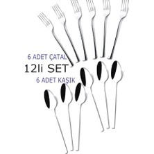 Defne Store 12'li Set Paslanmaz Çelik Çatal Kaşık Seti