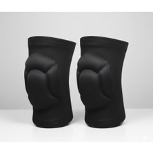 Defne Store Siyah Unisex Pedli Voleybolcu Dizliği, Darbe Önleyici Spor Dizliği, Egzersiz, Antrenman ve Maç Için