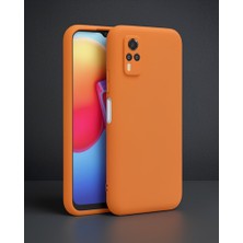 TeknoKapsül Vivo Y53s Kılıf Nano İçi Kadife Silikon - Turuncu