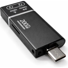 Defne Store Type-C Otg Ses ve Kart Okuyucu Adaptör Aux 3.5 mm Kulaklık Çıkışlı 100W Pd Şarj Destekli Microsd Tf Kart Okuma Harici Ses Kartı Dac Dönüştürücü | ZR1210