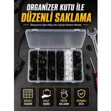 Astraltech Ytm Profesyonel Oto Klips Tamir Seti 6 Farklı Model Plastik Sabitleme Pimi Organizer Kutulu